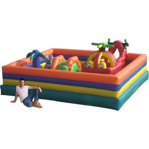 Commercial outdoor inflatable zoo bouncy castle inflatable fun city inflatable jumping castle