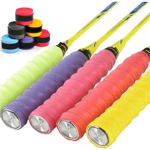 Anti-slip Soft Absorb Sweat Breathable Racket Grip Overgrip Badminton Squash Tape 200-0012