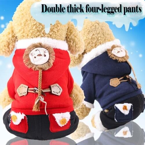 New Fashion Winter Pet Dog Coat Jacket Thicken Warm Clothes For Dogs Puppy Jumpsuits Chihuahua French Bulldog Dog Clothing