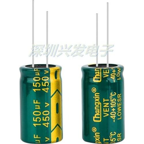 Common electrolytic capacitor of 450V150UF high frequency low resistance switching power supply is 150UF 450V 18X30 18X35