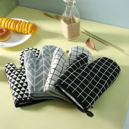 1 Piece Oven Gloves Non-Slip Kitchen Oven Mitts Heat Resistant Oven Gloves for Cooking, Baking, BBQ, Grilling