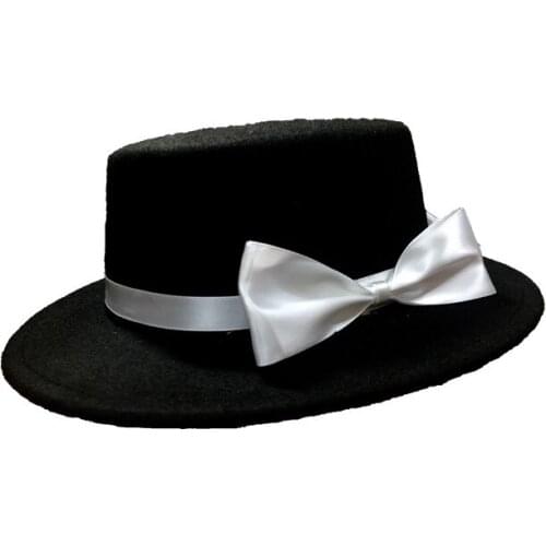 Touhou Project Usami Sumireko Cosplay Cap Anime Cosplay Black Felt Hat