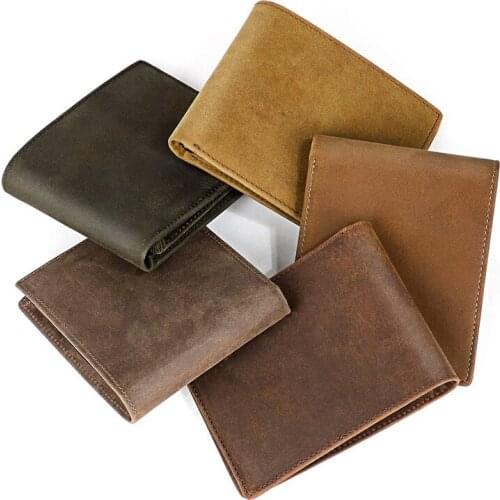 Simple vintage men wallets mens short wallet with coin bag small money purses new design dollar slim purse money clip wallet