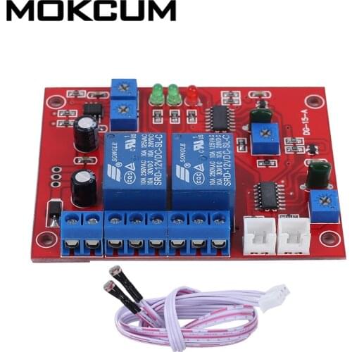 12V Photosensitive Delay Relay Module Automatic Road Light Control Switch Dark Light On Bright Light Delay Off