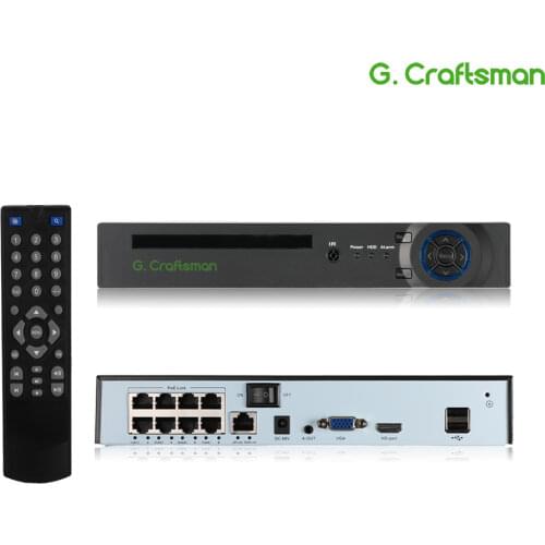 XMeye 4K 8ch POE NVR Support 16ch 4K Network Video Recorder H.265+ Onvif 1 HDD 24/7 Recording IP Camera Onvif P2P System ICSee