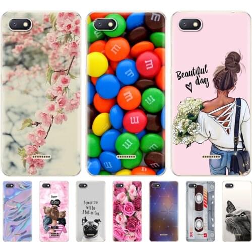 Silicon cases For xiaomi Redmi 6a Case Full Protection Soft tpu Back Phone Cover for xiaomi Redmi 6 A bumper Hongmi 6a Coque
