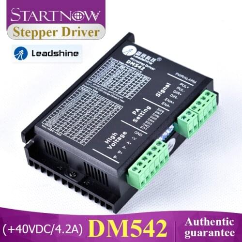 Startnow DM542 Analog Stepper Motor Driver 2 Phase 20-50VDC Max 4.2A Digital Leadshine Driver For CO2 Cutting Machine