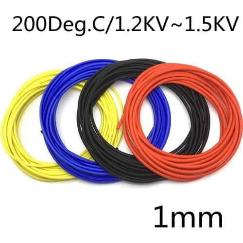 ID1mm 200 Deg.C Fiberglass Tube Silicone Resin Braided Wire Sleeve Flame Resistant Fiber Glass Insulate Cable Pipe Protect