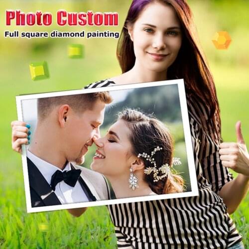 Uone DIYDiamond Painting Photo Custom Cross Stitch Rhinestones Embroidery Private Personal Baby Wedding Pet Gift Home Decoration