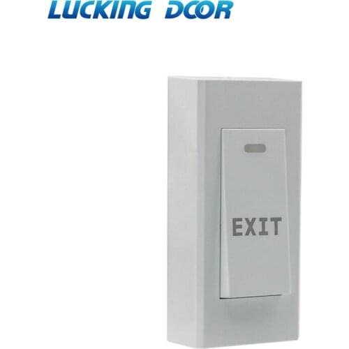 Narrow Exit Button NO/NC/COM Wall Mount Exit Button Push Door Release Exit Button Switch For Access Control System
