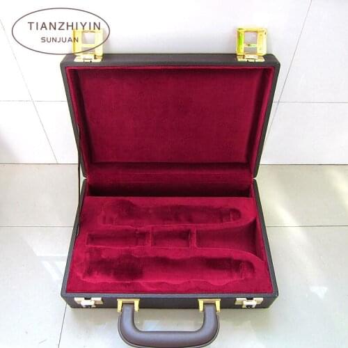 Water-resistant Gig Bag Box Bb Flat 17 Key Clarinet Bag Carrying Case PU Leather with Handle Strap Protection Accessories