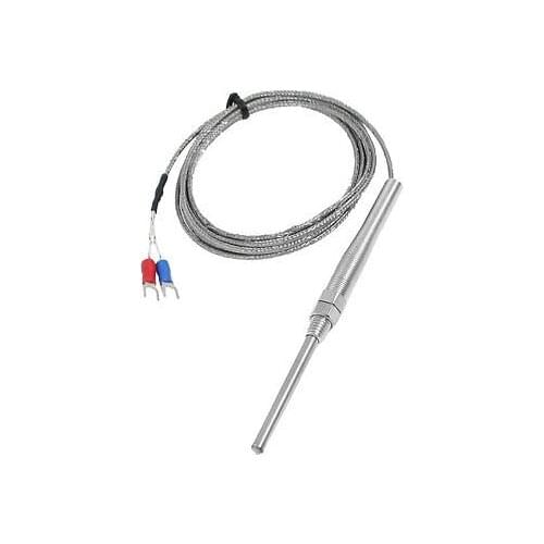 K Type 8mm Screw Dia Temperature Grounded Thermocouple Probe Sensors 2 Meters