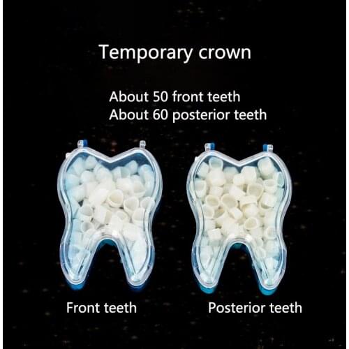 1box Dental Oral Hygiene Temporary Crown Anterior Teeth / Molar Teeth For Lab Supplies