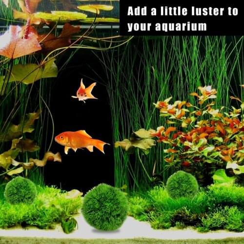 1pc Artificial Aquatic Plastic Plants Aquarium Grass Ball Fish Tank Ornament Decor Aquarium Decoration Accessories 2021 New