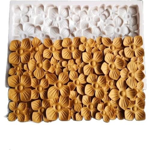 1Pcs Nail-Headed Border Flower Silicone Mold For Fondant Cake Decorating Sugarcraft Resin Mold Fondant Cake Mold K591