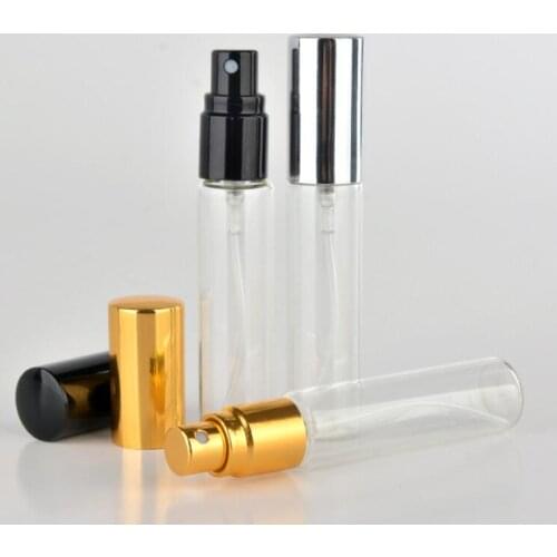 10ml Portable Refillable Empty Glass Perfume Spray Bottle Mini Cosmetic Containers Atomizer For Travel LX3343