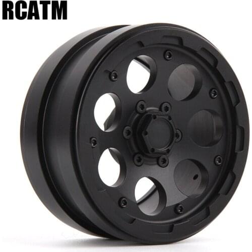 2pcs CNC Metal Alloy 2.2inch Wheel Rim Beadlock For 1/10 RC Crawler Car TRX4 Defender G500 TRX6 G63 D90 Axial SCX10 90046 TF2