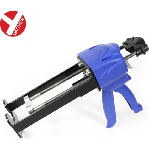 200ml Double Cartridge Metal Dual Caulking gun with ABS Ergonomic Handle