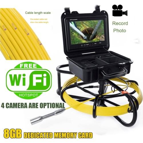 23mm Endoscope Drain Sewer Inspection System Waterproof Pipe Camera Photo and Video Record Industrial Pipeline Camera WP9600