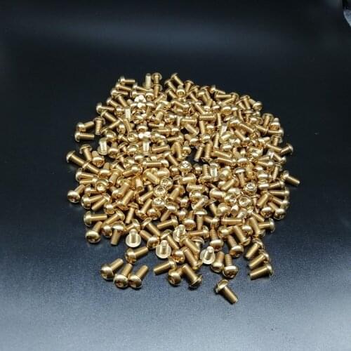 48pcs Super Light M5x10mm Disc Brake Rotor Gold Bolts Ti Titanium Bicycle Screws Bike Parts