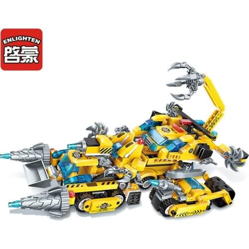 Enlighten Construction Engineering Building Block 8 in 1 Set the Legend of Chariot Educational Bricks Toy Boy birthday Gifts