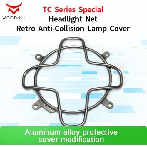 For Super SOCO TC modified accessories headlight guard net Retro anti-collision lampshade Aluminum alloy protective cover