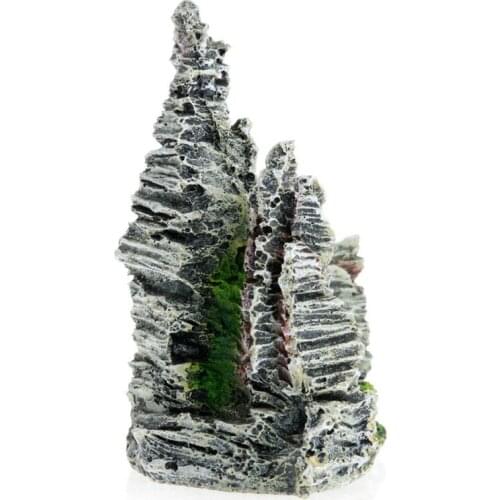 Mountain View Aquarium Rock Cave Tree Bridge Fish Tank Ornament Rockery Decor