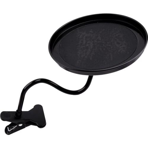 Beler Car Phone Desk Food Cup Table Portable Clip Tray Stand Holder 360-degree Swivel Design Black Universal Accessories