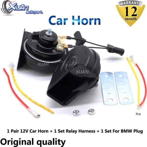 XUAN Car Auto Horn Snail Horn For BMW 1 2 3 4 5 6 7 8 i X Z series GT X1 X3 X4 X5 X6 X7 i3 i8 i5 i7 i9 Z4 M M2 M3 M4 M5 M6 M8