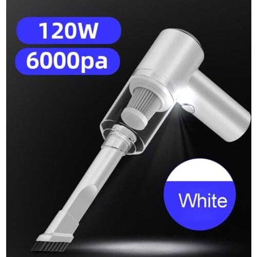 6000PA Wireless Charging Car Vacuum Cleaner Wet And Dry Handheld Vacuum Cleaner Portable Household Supplies Cleaning Tools
