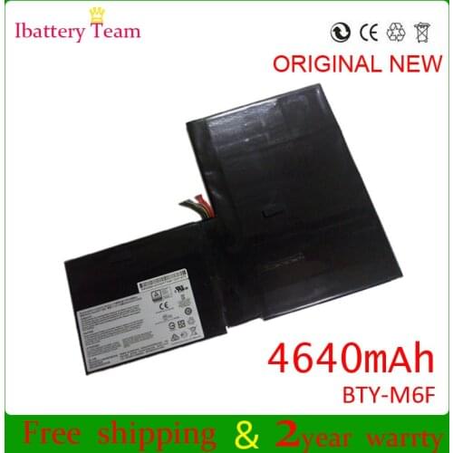 Wholesale BTY-M6F battery for MSI GS60 2PL 6QE BTY-M6F 2QE 6QC MS-16H2 series 4640mah 11.4V batteria batteries