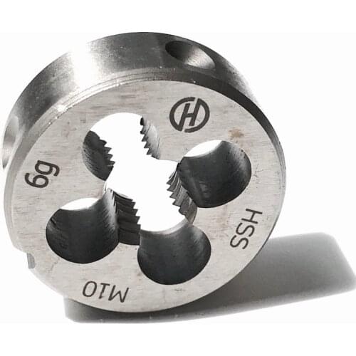 Free shipping of 1PCS HSS6542 made machine die M10*1.0/1.25/1.5 pitches for machine threading SS steel iron aluminum workpieces