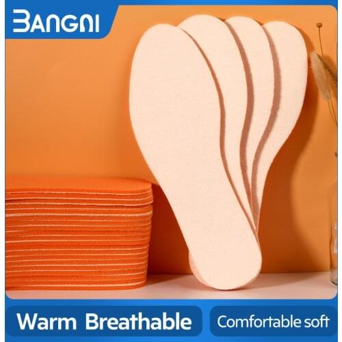 3ANGNI Heated Insoles Cushion Breathable Inserts Semelle Chauffante Ortholite Thermal Warm Sweat Feet Shoes Pad For Men Women