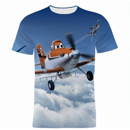 Planes Men Tee Shirt Summer Fashion Cartoon Anime Clothes For Boy Girl Kids Short Sleeve Disney 3D Print Womens T-shirts