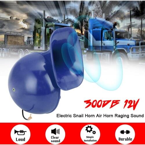 Loud Horn 300DB 12V Electric Snail Horn Speaker Super Loud Air Horn Raging Sound For Car Motorcycle Truck Boat Crane