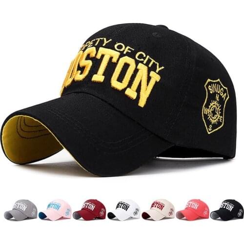 2020 Fashion BOSTON embroidery Baseball Caps Boston Hip Hop Bone for Men Women Closed Gorras Fitted snapback Hat
