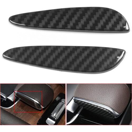 For Mercedes-Benz GLE GLS 2020-21carbon fiber texture center console gear side decoration cover center console gear decoration