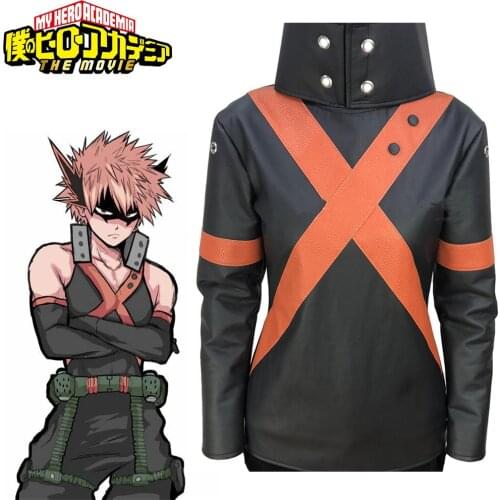 My Hero Academia Boku no Hero Academia Costume Katsuki Bakugou Cosplay Outfit Halloween Carnival Cosplay Costumes Only Top