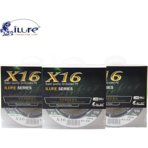 New Fishing Line Brand 100 Mt 20-155lb PE Braided Line 16 Stands Multifilament Line Carp Fishing Salt Water Line Fishing Tackle