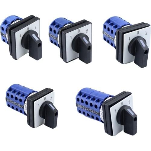 LW26-20 universal switch 1/2/3/4/5 joint Reversing switch 20A versatile change-over switch 440V 20A cutoff switch 1-0-2