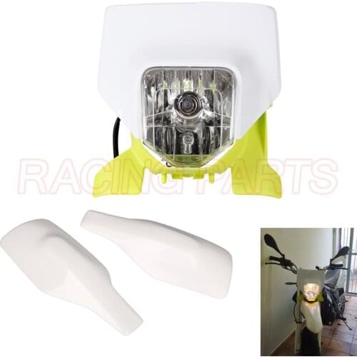 Motorcycle 2021 Headlight Headlamp Head Lamp Light And Handguard For Husqvarna FE250 FE350 FE450 FE501 TE250i TE300i 2020 2021