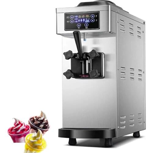 New Model Ice Cream Maker Desktop Mini Soft Ice Cream Vending Machine 1 Flavor Ice Cream Machine With Free Shipping To Door