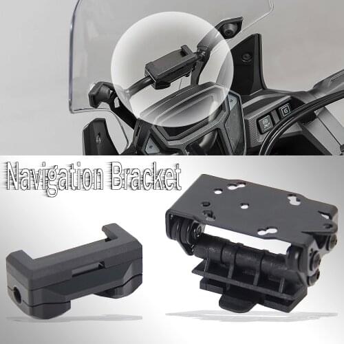NEW 10/12mm Motorcycle Accessories Navigation Bracket Mount Smartphone GPS Holder For HONDA CB500X CB 500 X 2018 2019 2020 black