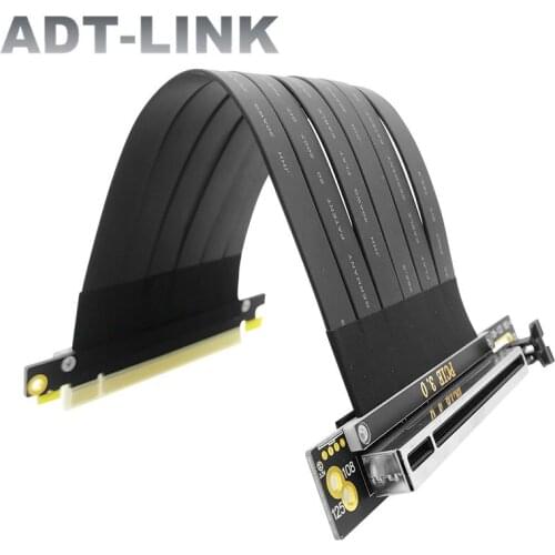 Full Speed 3.0 PCIE X16 Graphics Card Extension Cable Shielded Riser Cable Compatible With ATX NR200 Phanteks Lianli MSI Adapter