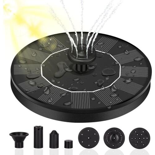 13CM Garden Floating Solar Fountain Pool Pond Decorative Solar Fountain Mini Outdoor Bird Bath Water Pump Fountain For Garden