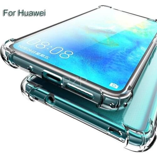 Thicken Airbag Shockproof Phone Case For Huawei Honor Play 9X 3 Premium Y9 Prime 2019 P Smart Z V30 Nova 6SE 6 Transparent Case