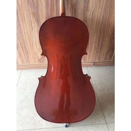 Beginner handmade cello 4/4 3/4 solid wood Maple Spruce wood Red wine cello student violoncello bag Bow Musical Instrument gift