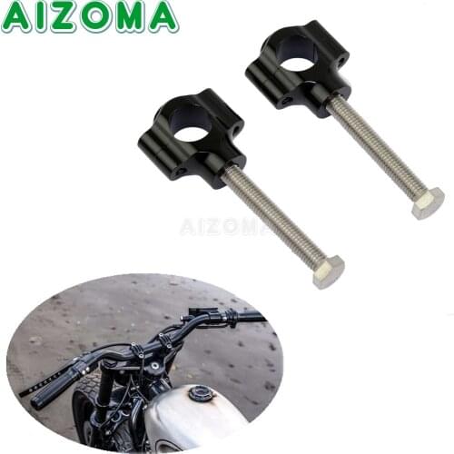 7/8'' Motorcycle Handlebar Clamp CNC Aluminum Alloy Bar Clamp 22mm For Harley Sportsters Yamaha BMW Honda Suzuki Cafe Racer