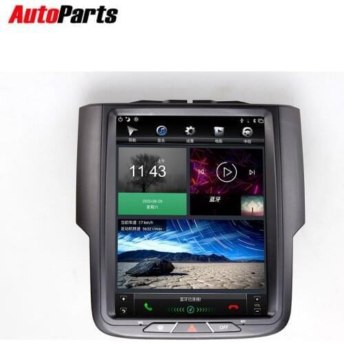 10.4" Android 9.0 Tesla Style For Dodge RAM 2013-2019 DVD Car Multimedia Player GPS Navi Auto Electronic Radio stereo 2k Screen