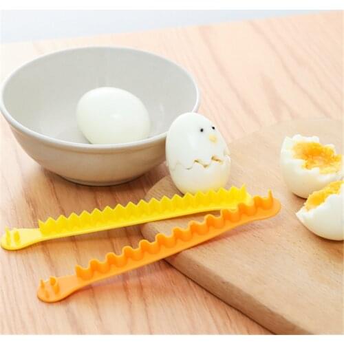 2 Pcs Fancy Cut Eggs Cooked Eggs Cutter Household Boiled Eggs Creative Tools Bento Cut Flower Shaper Kitchen Accessories SALE
